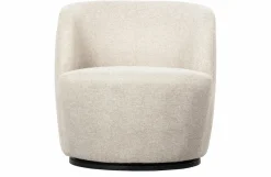 Woood Serra Draaifauteuil Geweven Stof Off White
