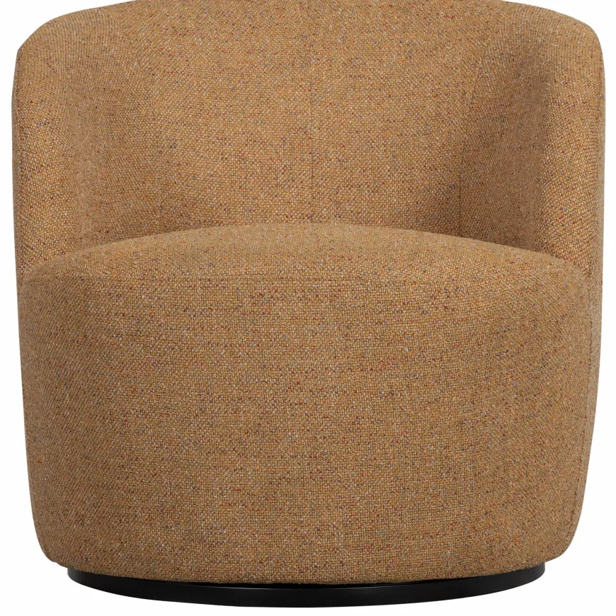 Woood Serra draaifauteuil melange stof curry