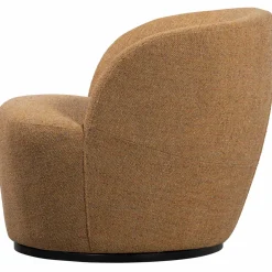 Woood Serra draaifauteuil melange stof curry