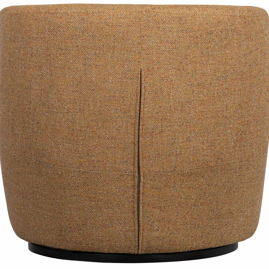 Woood Serra draaifauteuil melange stof curry