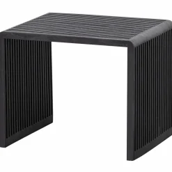 Woood Set van 2 - willa bijzettafels recycled teak zwart