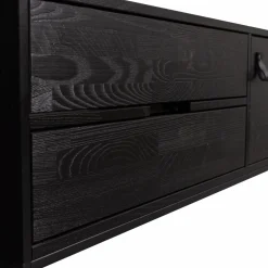 Woood Silas tv meubel 120cm essen blacknight [fsc]