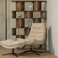 Woood Sinne boekenkast mango hout walnoot 180x130cm