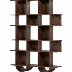 Woood Sinne boekenkast mango hout walnoot 180x130cm