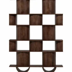 Woood Sinne boekenkast mango hout walnoot 180x130cm
