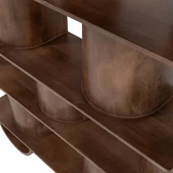 Woood Sinne boekenkast mango hout walnoot 180x130cm