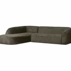 Woood Sloping hoekbank links structure velvet frost