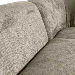 Woood Sloping hoekbank rechts structure velvet wheatfield