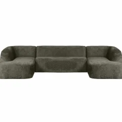 Woood Sloping u-vorm bank structure velvet frost