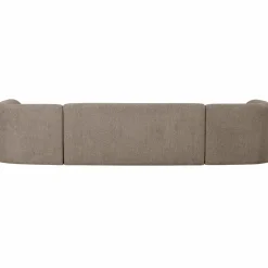 Woood Sloping u-vorm bank lichtbruin melange