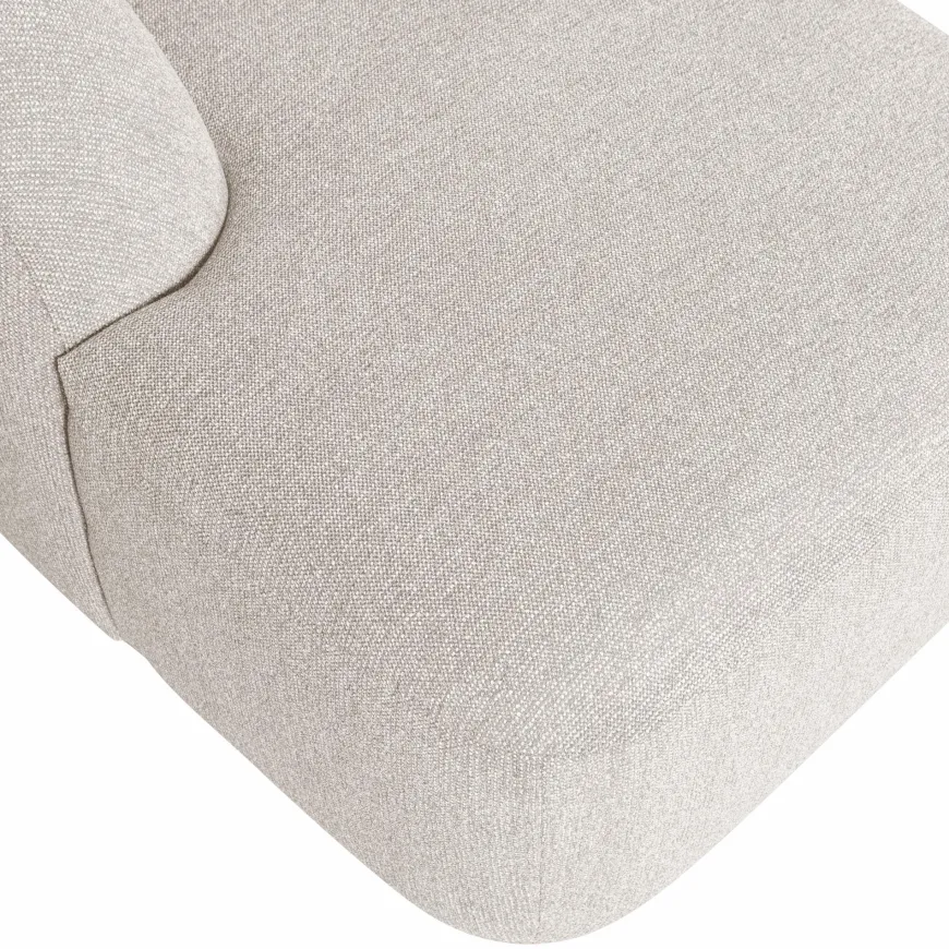 Woood Sloping u-vorm bank pearl melange