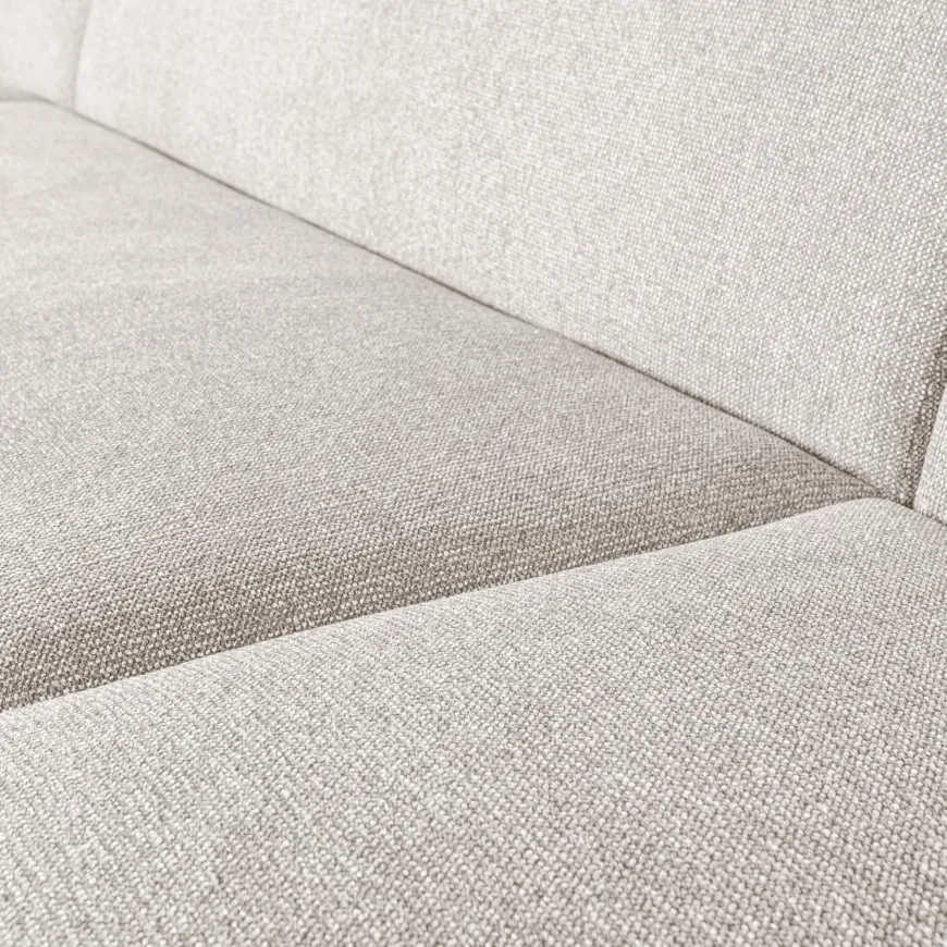 Woood Sloping u-vorm bank pearl melange
