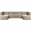 Woood Sloping u-vorm bank structure velvet wheatfield