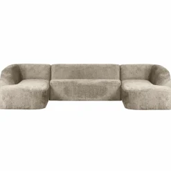 Woood Sloping u-vorm bank structure velvet wheatfield