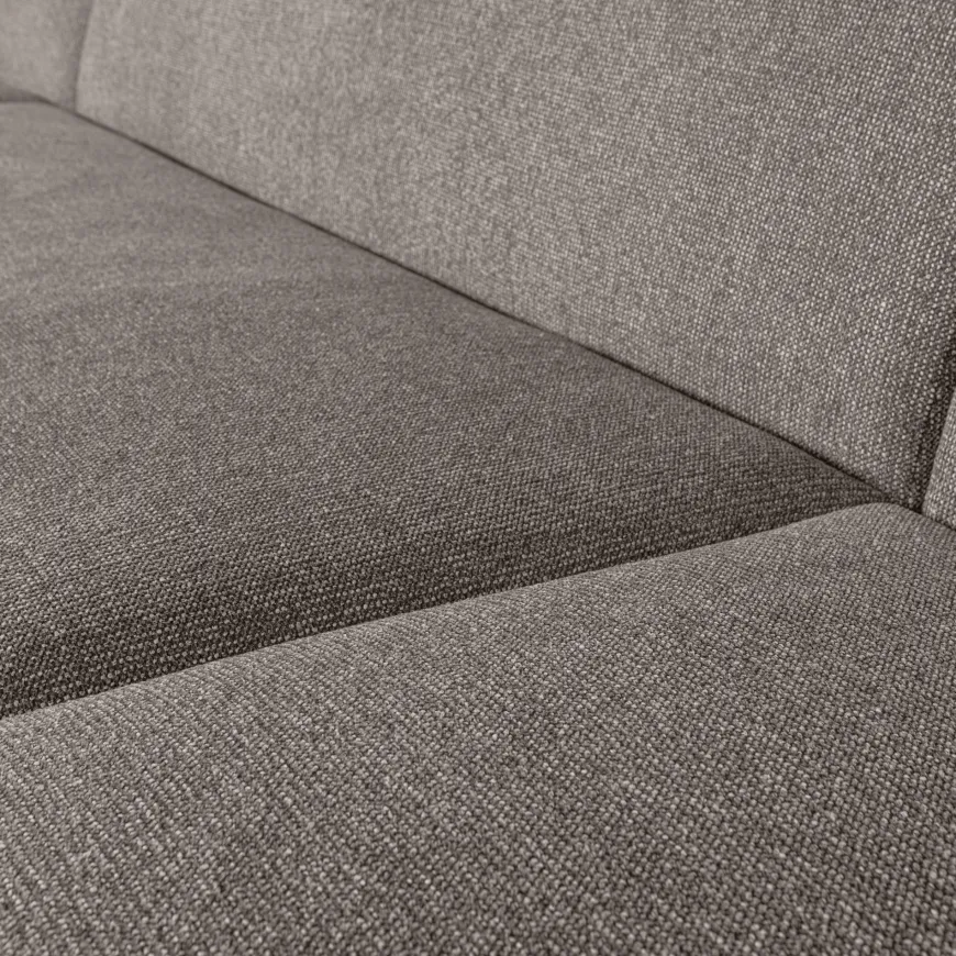 Woood Sloping u-vorm bank grijs melange