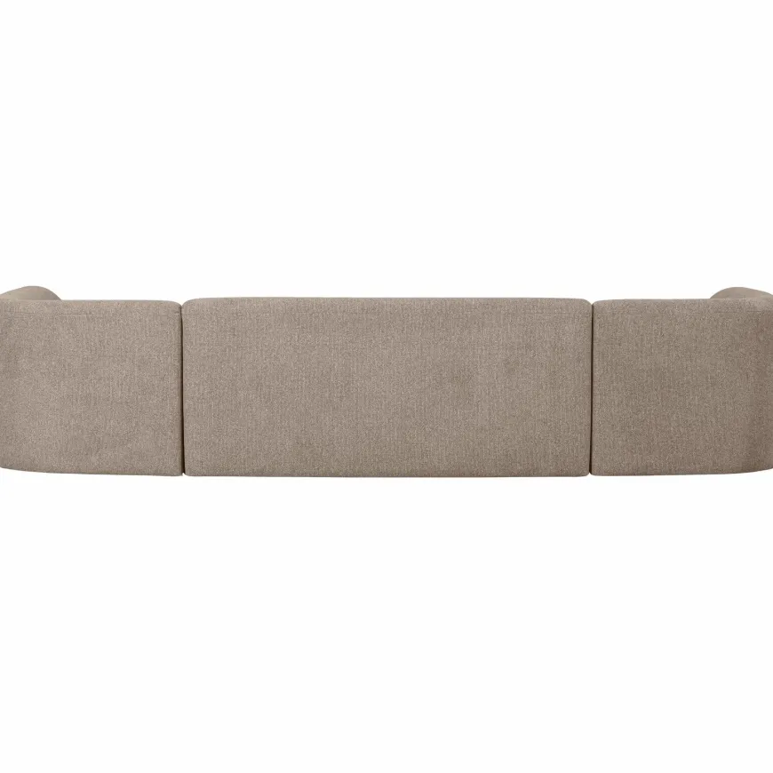 Woood Sloping u-vorm bank naturel melange