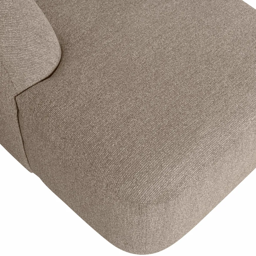 Woood Sloping u-vorm bank naturel melange