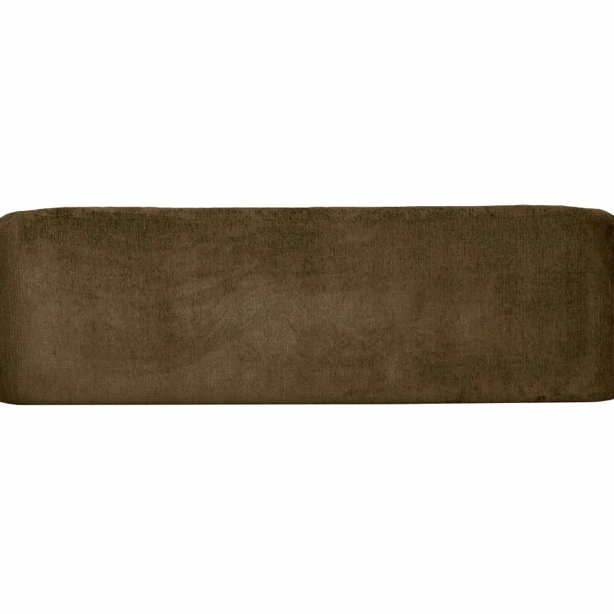 Woood Sloping 3-zits bank structure velvet brass