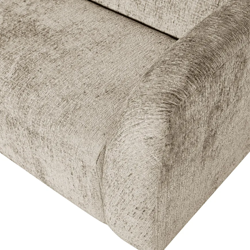 Woood Sloping 3-zits bank structure velvet wheatfield