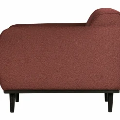 Woood Statement fauteuil met arm bouclé chestnut