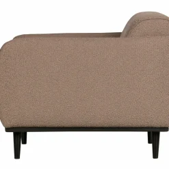 Woood Statement fauteuil met arm bouclé nougat