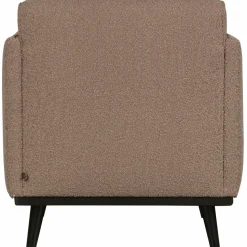 Woood Statement fauteuil met arm bouclé nougat