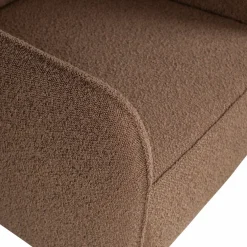 Woood Statement fauteuil met arm bouclé nougat