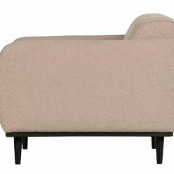 Woood Statement fauteuil met arm bouclé beige