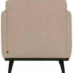 Woood Statement fauteuil met arm bouclé beige