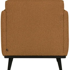 Woood Statement fauteuil met arm bouclé butter