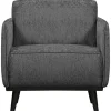 Woood Statement fauteuil met arm structure velvet mountain