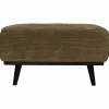 Woood Statement hocker brede platte rib rock