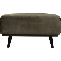 Woood Statement hocker fluweel warm groen