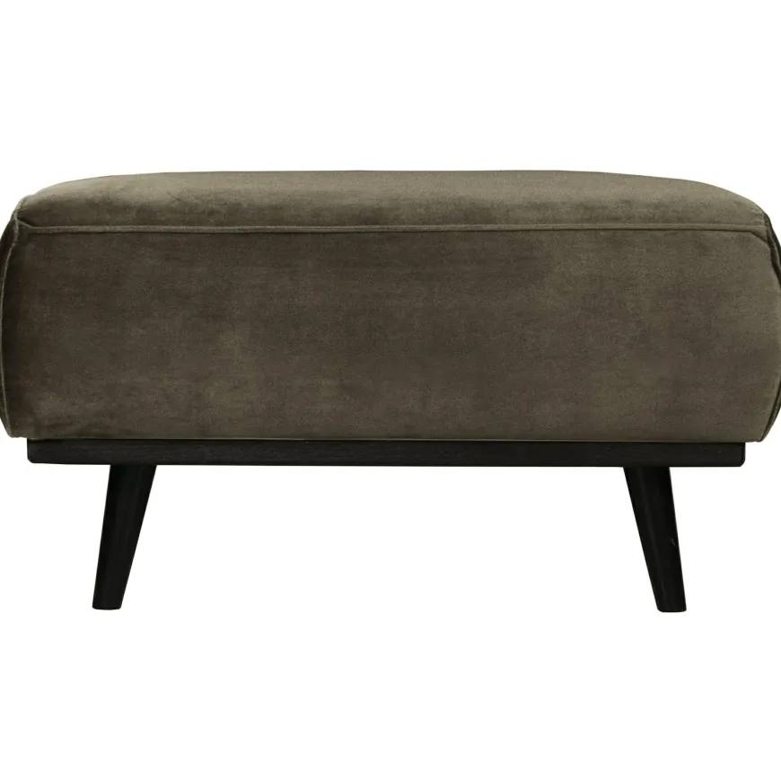Woood Statement hocker fluweel warm groen