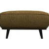 Woood Statement hocker structure velvet brass