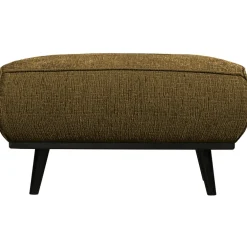 Woood Statement hocker structure velvet brass