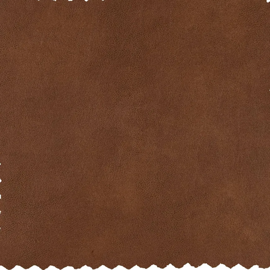 Woood Statement hoekbank rechts lederlook cognac
