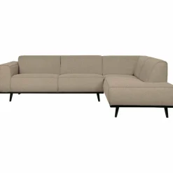 Woood Statement hoekbank rechts bouclé beige