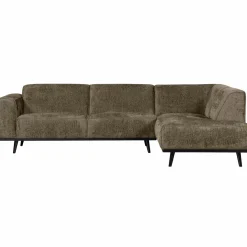 Woood Statement hoekbank rechts structure velvet bonsai
