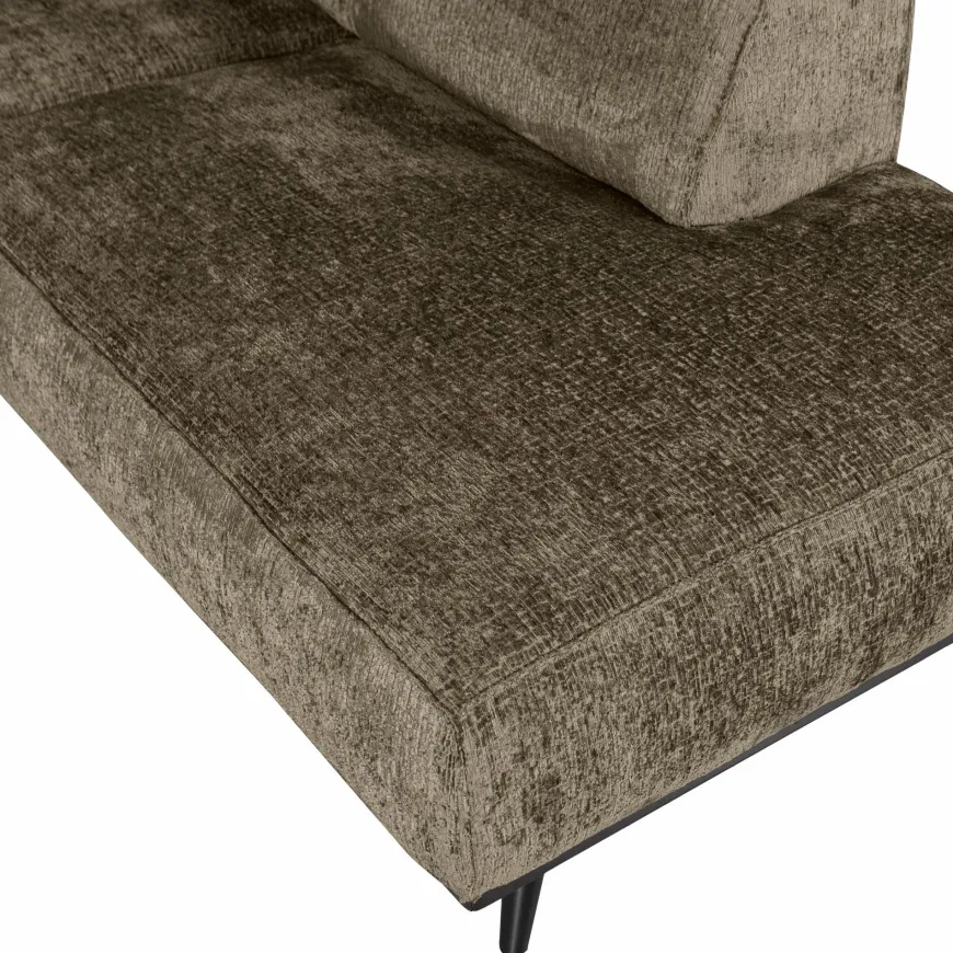 Woood Statement hoekbank rechts structure velvet bonsai