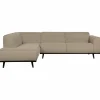 Woood Statement hoekbank links bouclé beige
