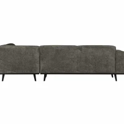 Woood Statement hoekbank rechts structure velvet frost