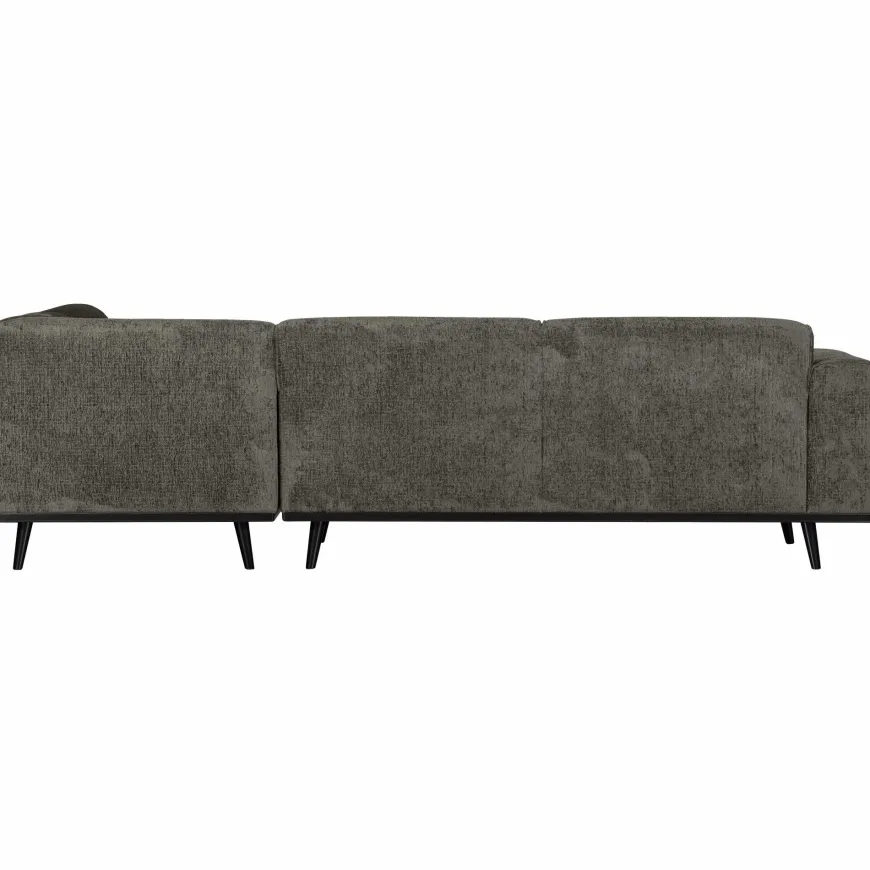 Woood Statement hoekbank rechts structure velvet frost