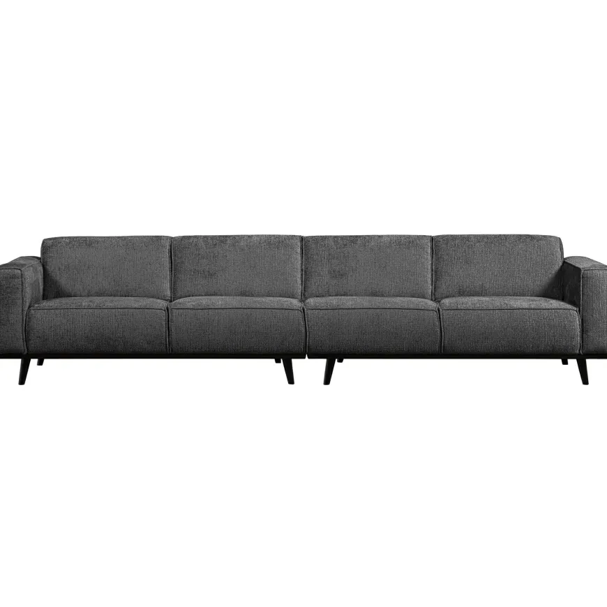 Woood Statement xl 4-zits bank 372 cm structure velvet mountain