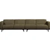 Woood Statement xl 4-zits bank 372 cm structure velvet bonsai