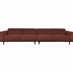 Woood Statement xl 4-zits bank 372 cm bouclé chestnut