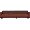 Woood Statement 4-zits bank 280 cm bouclé chestnut