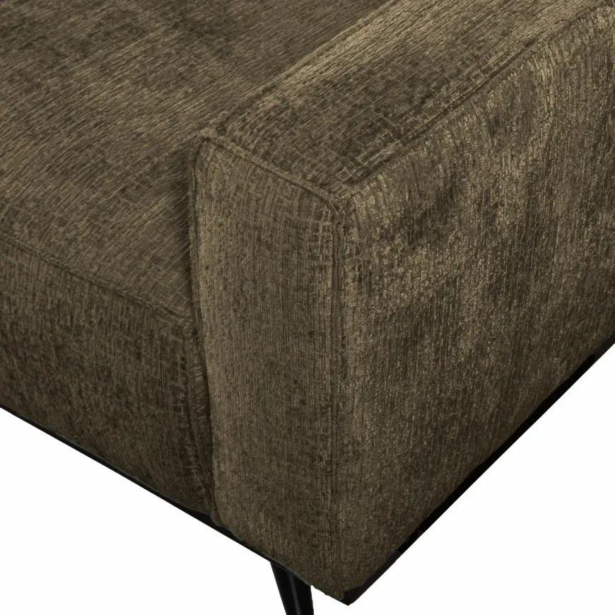 Woood Statement 3-zits bank 230 cm structure velvet bonsai