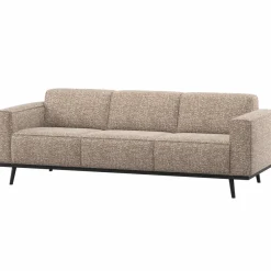Woood Statement 3-Zits Bank 230 Cm Lichtbruin Melange