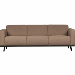 Woood Statement 3-zits bank 230 cm bouclé nougat